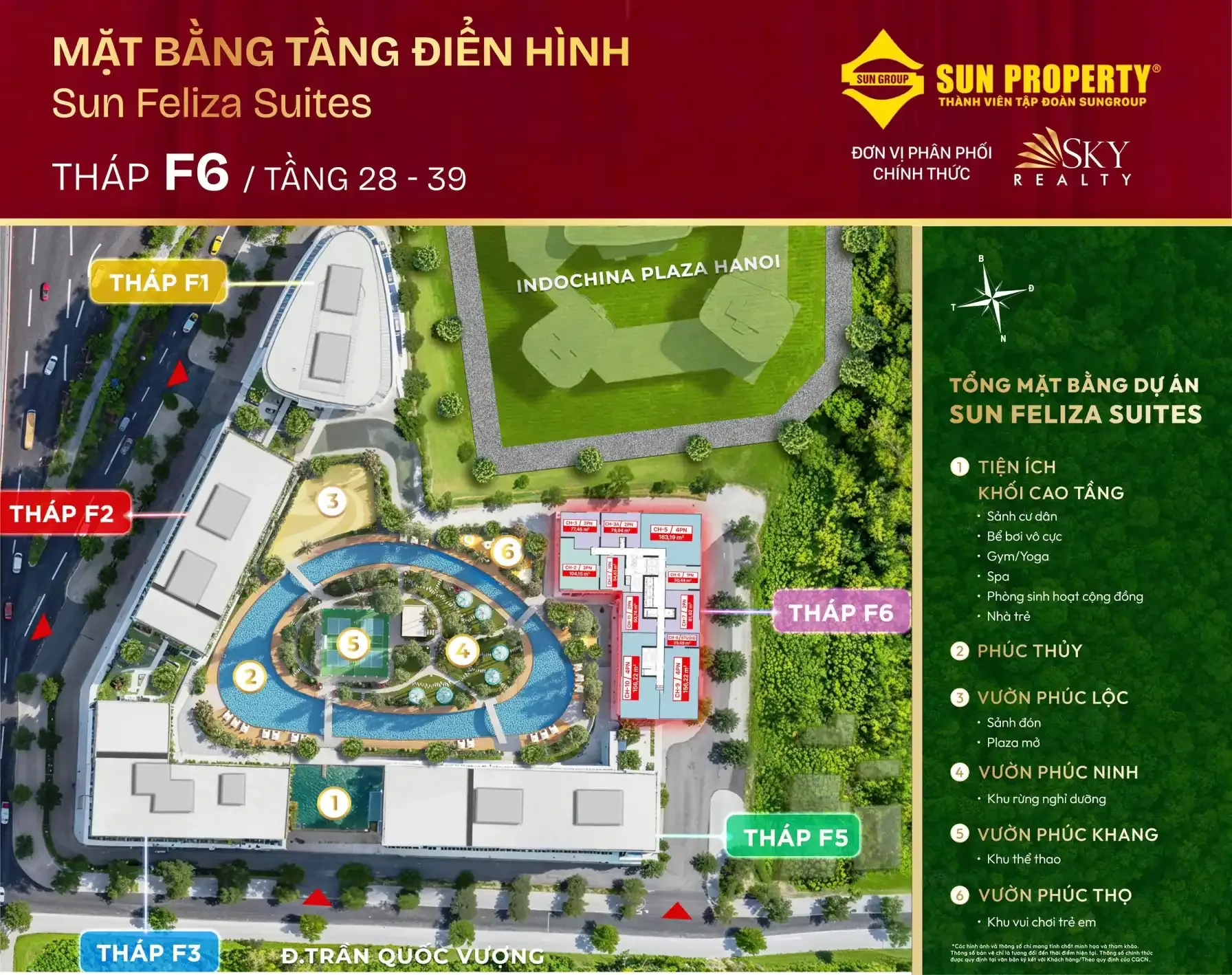 Thiết Kế Toà F6 Sun Feliza Suites
