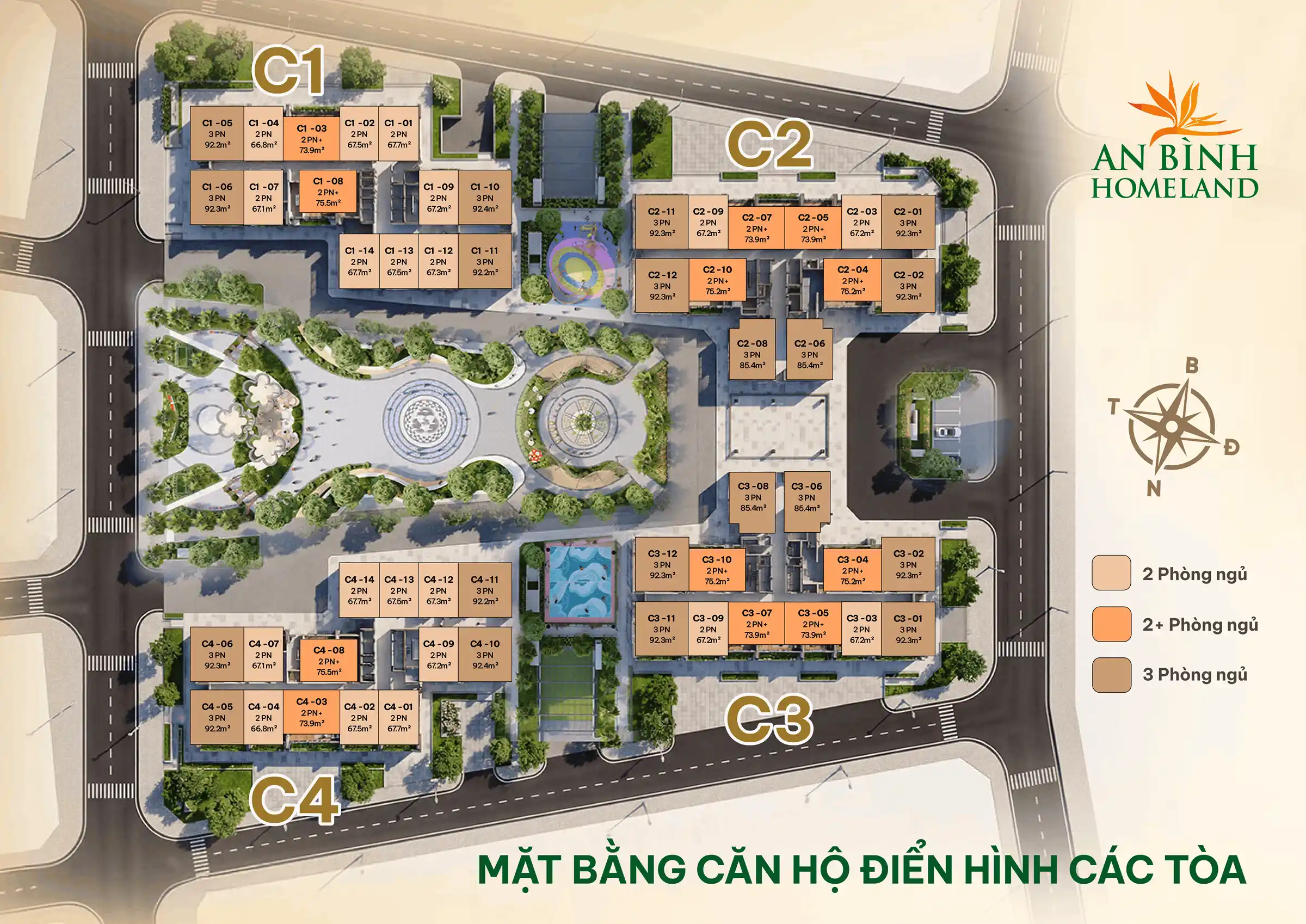 Mặt Bằng Tổng An Bình HomeLand